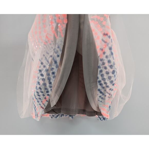 Girls Tulle Dress Pink Grey Truly Me by Sara Sara Size 2T - Picture 5 of 7